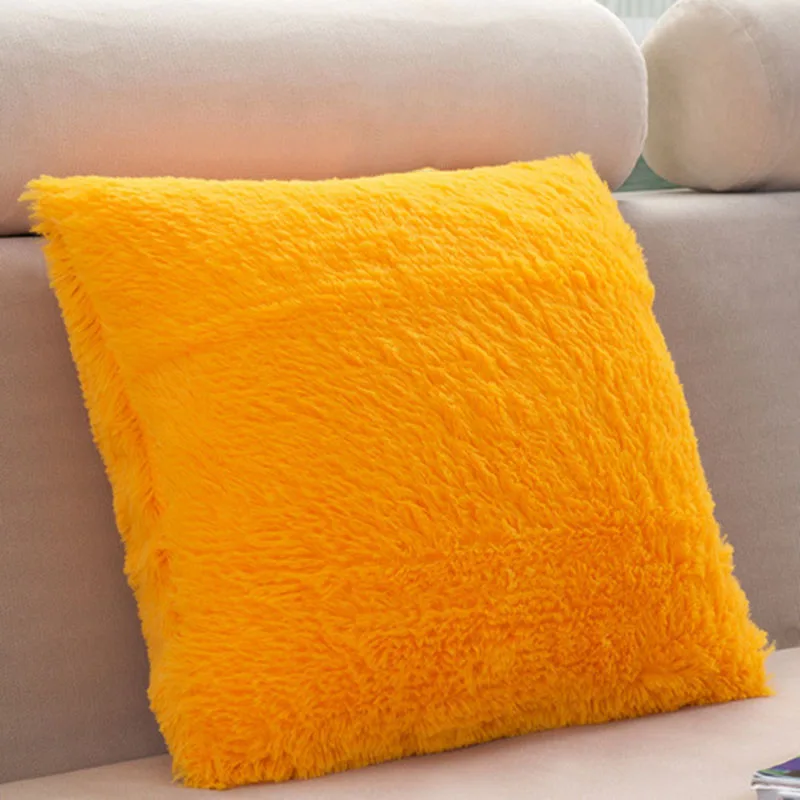

Home Office Nice Accessories Pillow Case Super Soft & Comfortable Long Plush Throw Pillow Waist Cover Solid Multi-Color Hot Sale