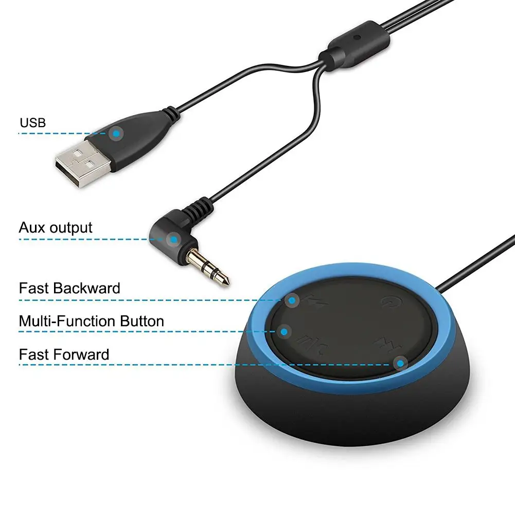 Два в одном Bluetooth 4 0 Hands Free автомобильный адаптер голосовой вызов приемник с 1 для 2