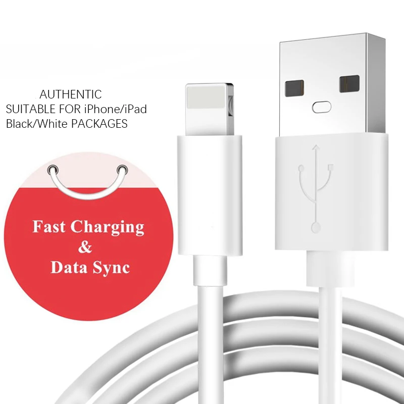

Round USB Charger Data Cable for iPhone 7 plus Fast Charging Cable Cord Adapter Chargeur for cable iphone XS Max X 8 7 6S 6 5s