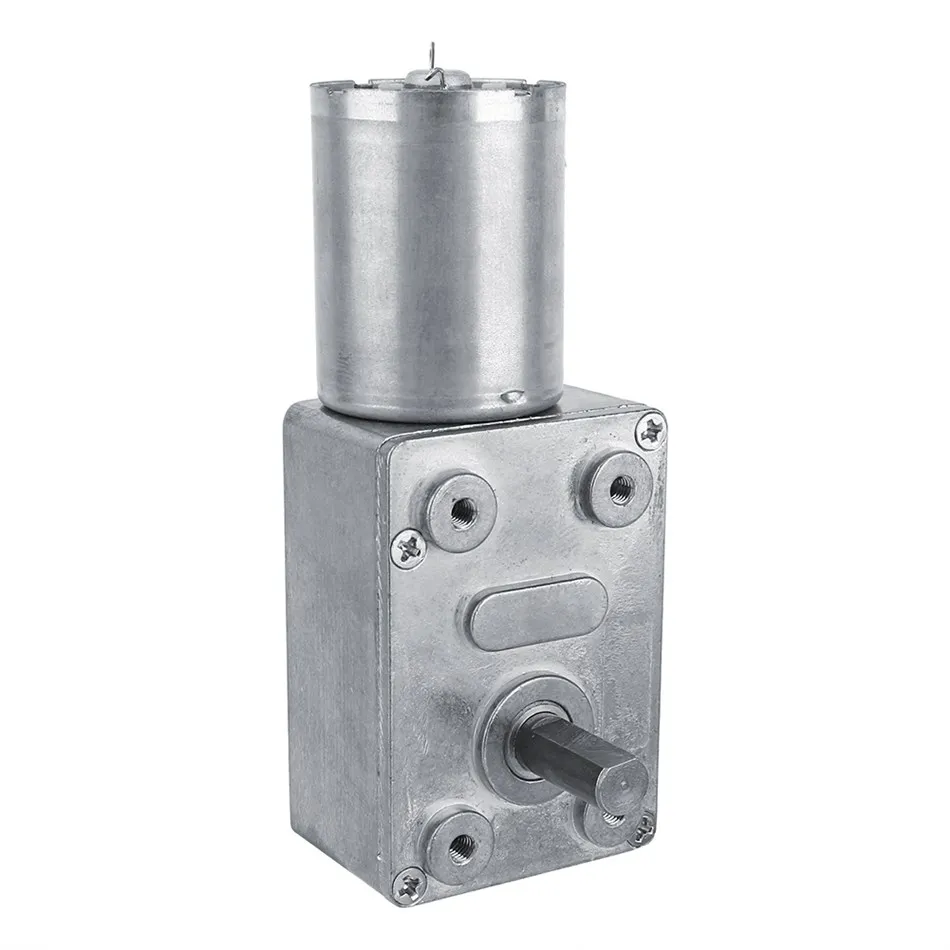 

DC 12V Gear Reduction Motor Worm Reversible High Torque Turbo Geared Motor 2-100RPM Mayitr Mini Electric Gearbox Reducer motor