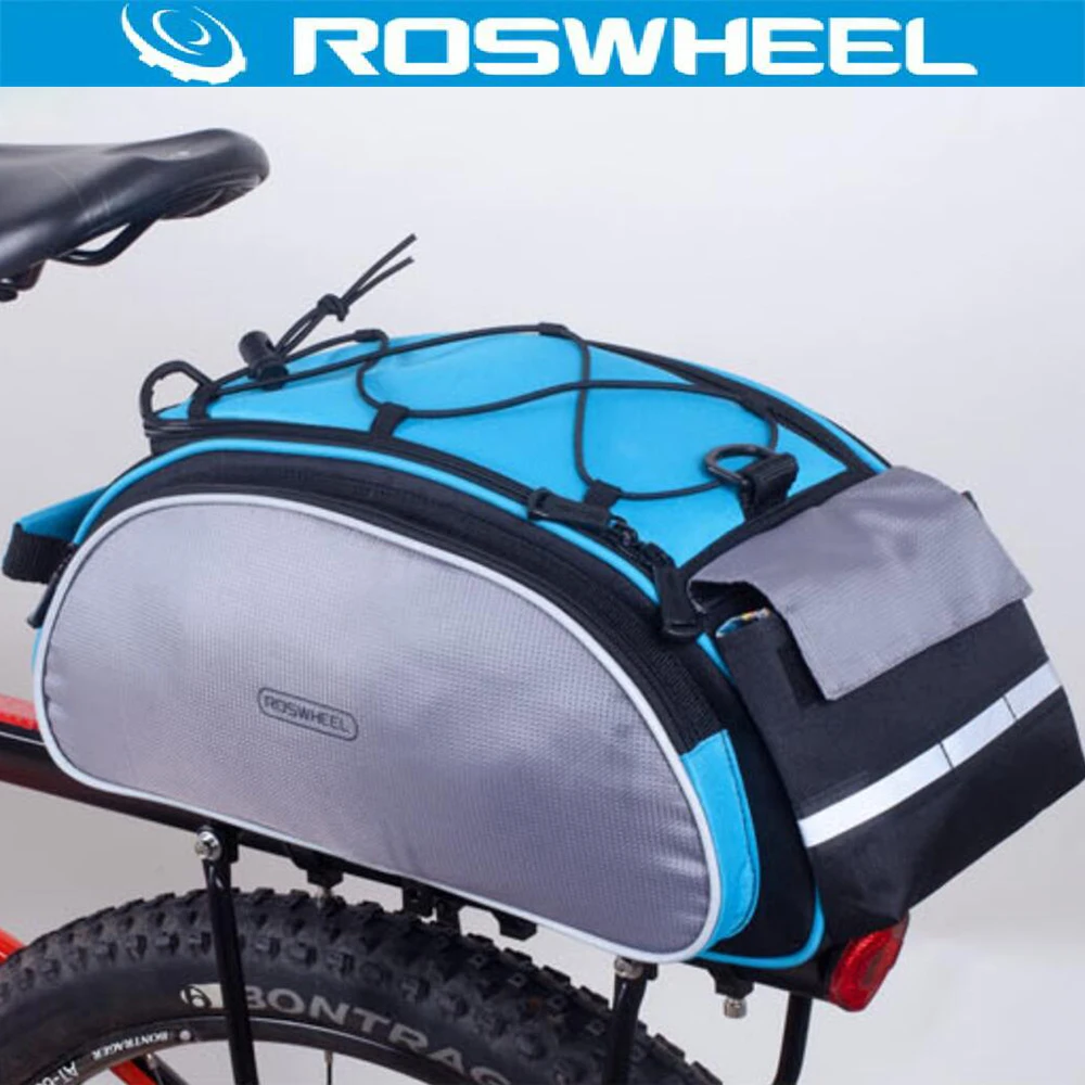 Multifunction 13L Bike Bicycle Tail Rear Seat Cycling Basket Rack Trunk Bag