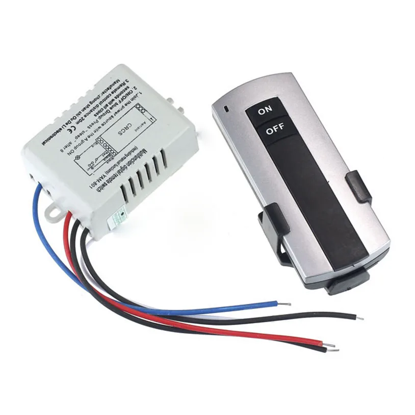 

220V Wireless 1Way Light Remote Control Switch ON/OFF Anti-interference l7105 drop ship