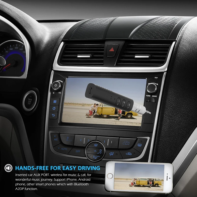 

3.5MM Car Audio Wireless Bluetooth Receiver For vw golf 3 4 5 passat b6 b7 polo 6r tiguan transporter t4 t5 jetta caddy touareg