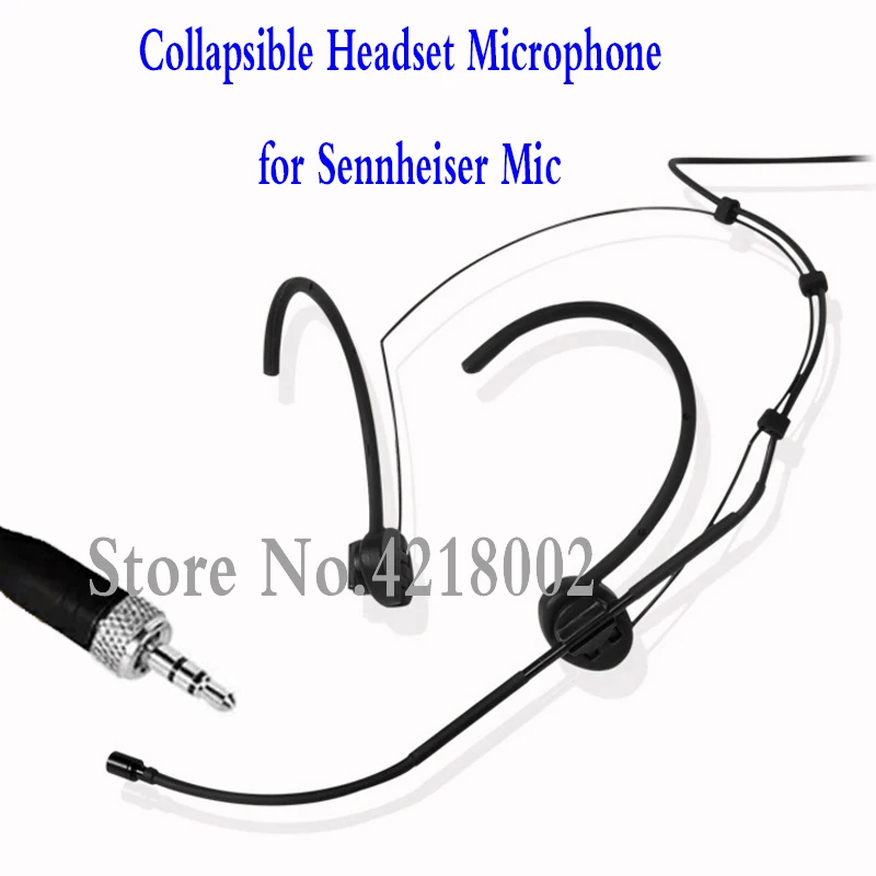 Cuffia Pieghevole Con Microfono Per Sennheiser G1 G2 G3 Ew Sk 100 300 500 Sistemi Wireless Intervista Mic Discorso Cantare Record
