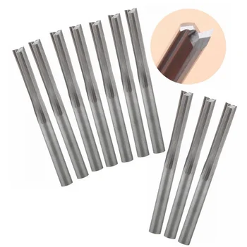 

10x CNC Router Cutting Bit Bits Cutting Edge Double Flute Straight Slot Tools