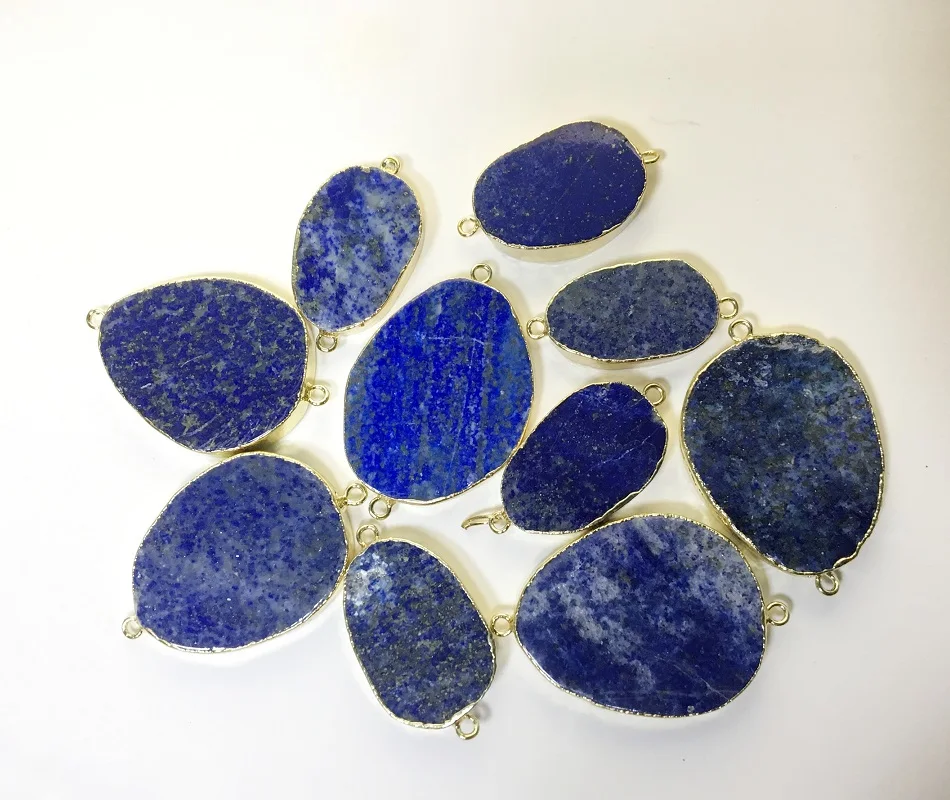 Прямая поставка натуральные камни Lapis Charm 5 нитей браслеты с запахом ручной работы