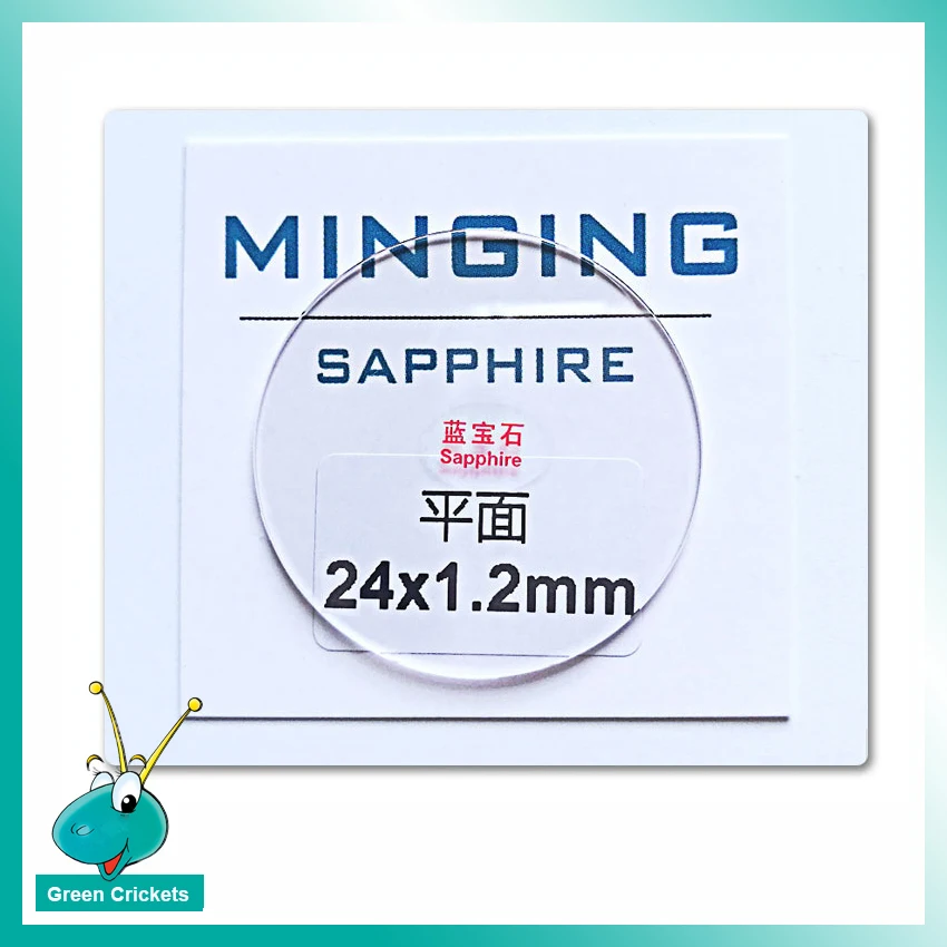2 шт./лот 1,2 мм толщиной 35 мм 35,5 мм 36 мм 36,5 мм плоское сапфировое стекло, 1,2 мм часы с сапфировым стеклом