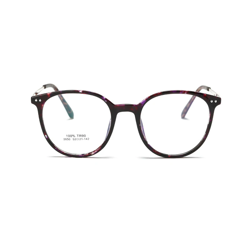 

men optical glasses frame korean computer clear round glasses prescription eyewear vintage eyeglasses women optical 2650