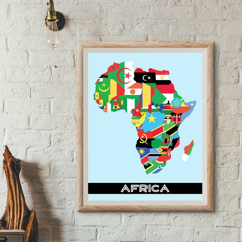 Map Of Africa Canvas Print