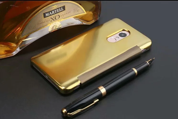 Case On For Xiaomi Redmi 4x 5 5plus Luxury Plating Mirror Flip Case For Redmi Note 5 Pro 5a 4x 3 Full Cover Shockproof Case  (3)1