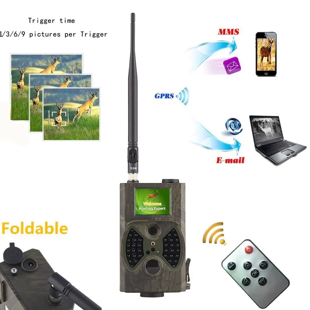Охотничья камера фотовспышка HC300M 2G GPRS MMS SMTP SMS инфракрасная ночного видения