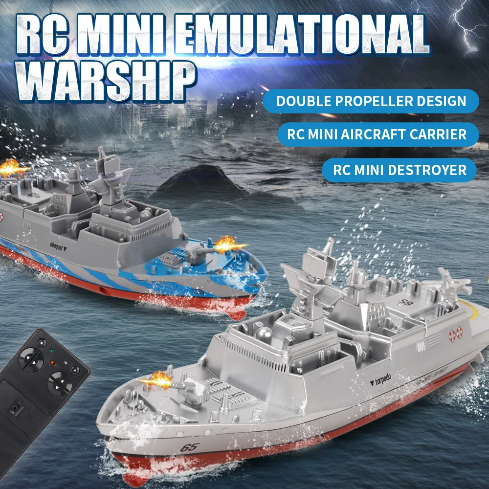 RC Boat Warship 2.4GHZ Toys Remote Control Mini Electric Carrier Children Outdoors Water Speedboat Remote Control Toys RC Boat Warship 2.4GHZ Toys Remote Control Mini Electric Carrier Children Outdoors Water Speedboat Remote Control Toys