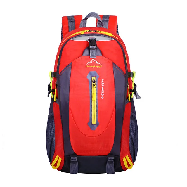 Женский рюкзак, мужской рюкзак, Оксфорд, водонепроницаемый рюкзак, альпинистские дорожные сумки, Большой Вместительный рюкзак, треккинговые сумки - Цвет: red