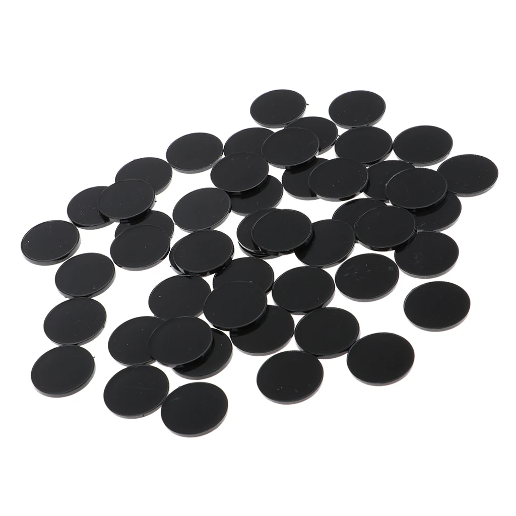 50pcs Plastic Round Base 22mm Miniature Display Stand RPG Wargames Accessory