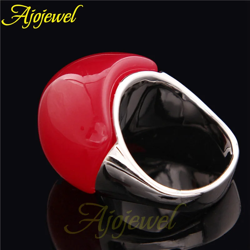 Finger Ring Size7-10 Semi-Precious Stone for Female opal
