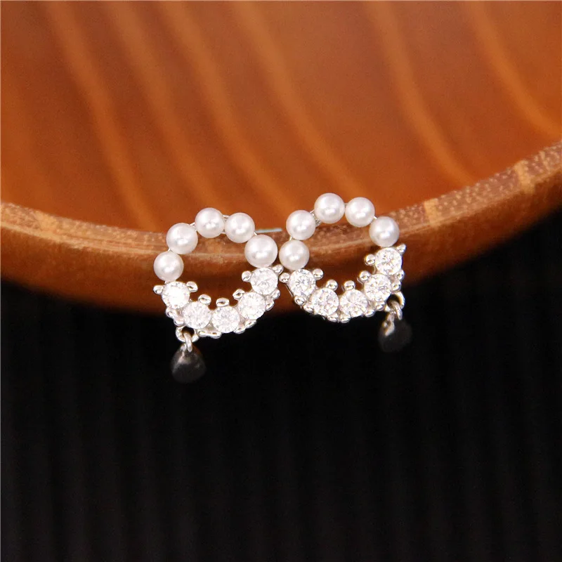 

Fengxiaoling 100% True 925 Sterling Silver Geometric Shell Beads Circle Stud Earrings For Women Elegant Fashion Jewelry
