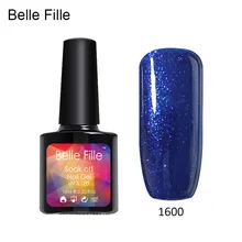 Belle Fille Bling Sapphire Soak off Long Lasting Nail Gel Polish UV Led Gel Varnish Lacquer UV Gel Base Top Coat Nail Art Design