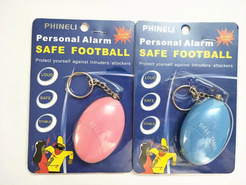 В форме яйца 140дб брелок для ключей атака тревога безопасность карманная сигнализация для личной защиты брелок для самозащиты
