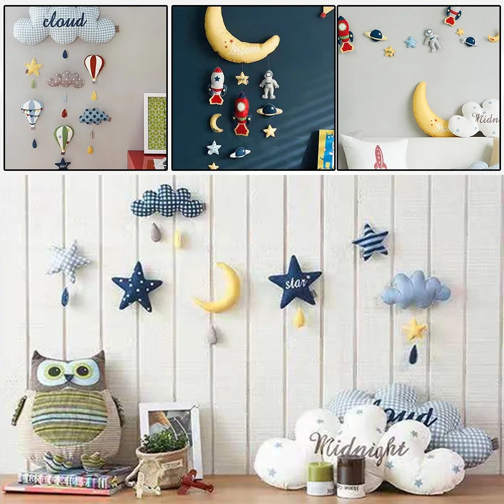 Clouds Balloon Star Rocket Diy Handmade Material Package Baby