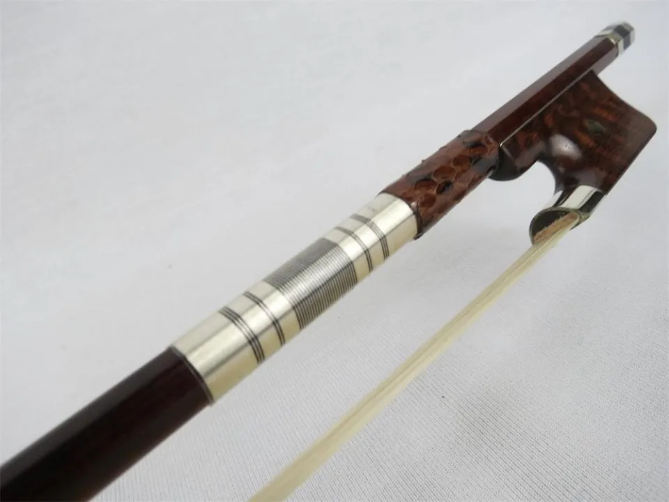 

1 PC of Cello Bow with Snake wood frog 4/4 Snake wood cello bow and frog white bow hair