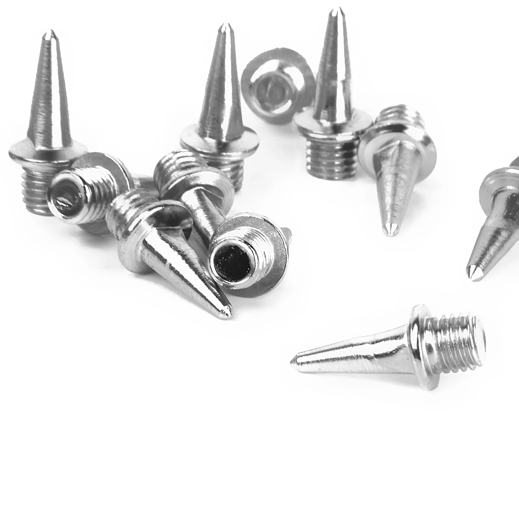MagiDeal 60pcs Track Running Shoes Spikes Replacement Pyramid 13 mm Value Pack Replacement Metal Spikes Athletic Replacement