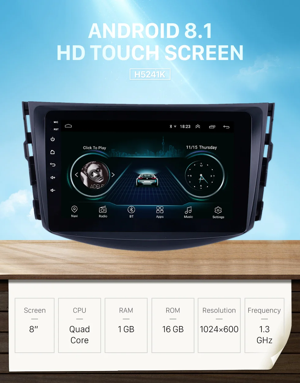 Discount Seicane Car GPS Navigation 2din Android 8.1 AutoStereo Radio For Toyota RAV4 2007 2008 2009 2010 2011 Multimedia Unit Player 0