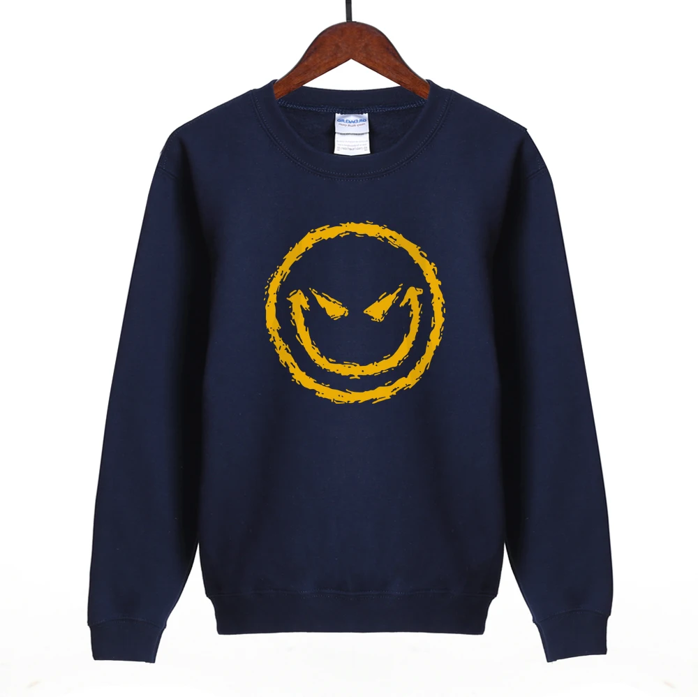 hot sale Funny Evil Smiley Face sweatshirt women 2019 new style spring ...