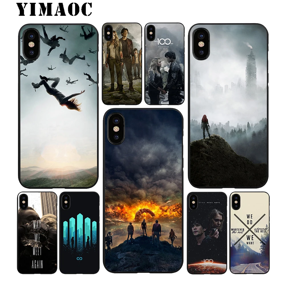 YIMAOC 100 ТВ-шоу фильм Мягкий ТПУ Черный силиконовый чехол для iPhone X или 10 8 7 6 6S Plus 5 5S SE