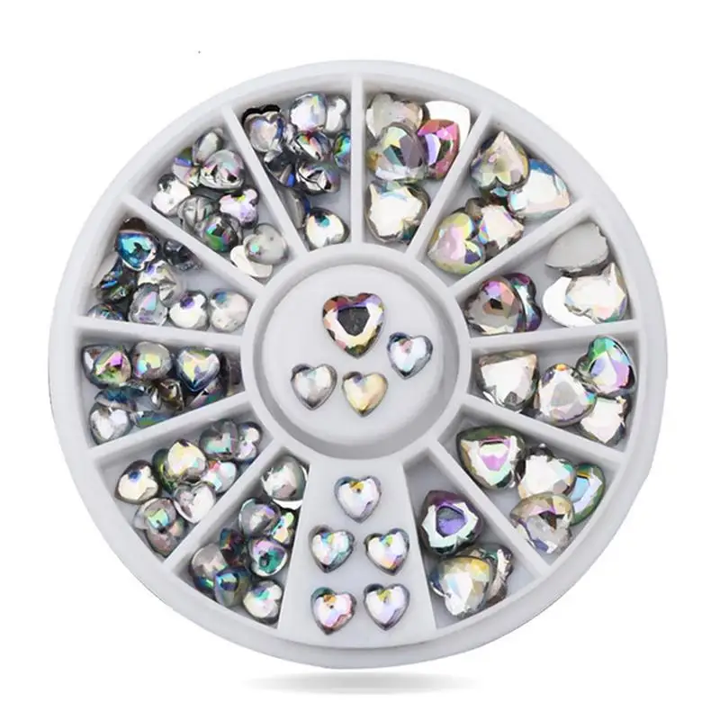

DIY nail art decorations Wheel love AB crystal UV Nail Glitter Nail Rhinestones Nail Wheel Nail Tools