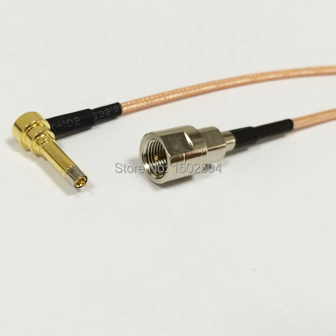 

New  FME   Male Plug  Connector Switch  MS156 Right Angle   Convertor  RG316 Wholesale Fast Ship 15CM 6" Adapter