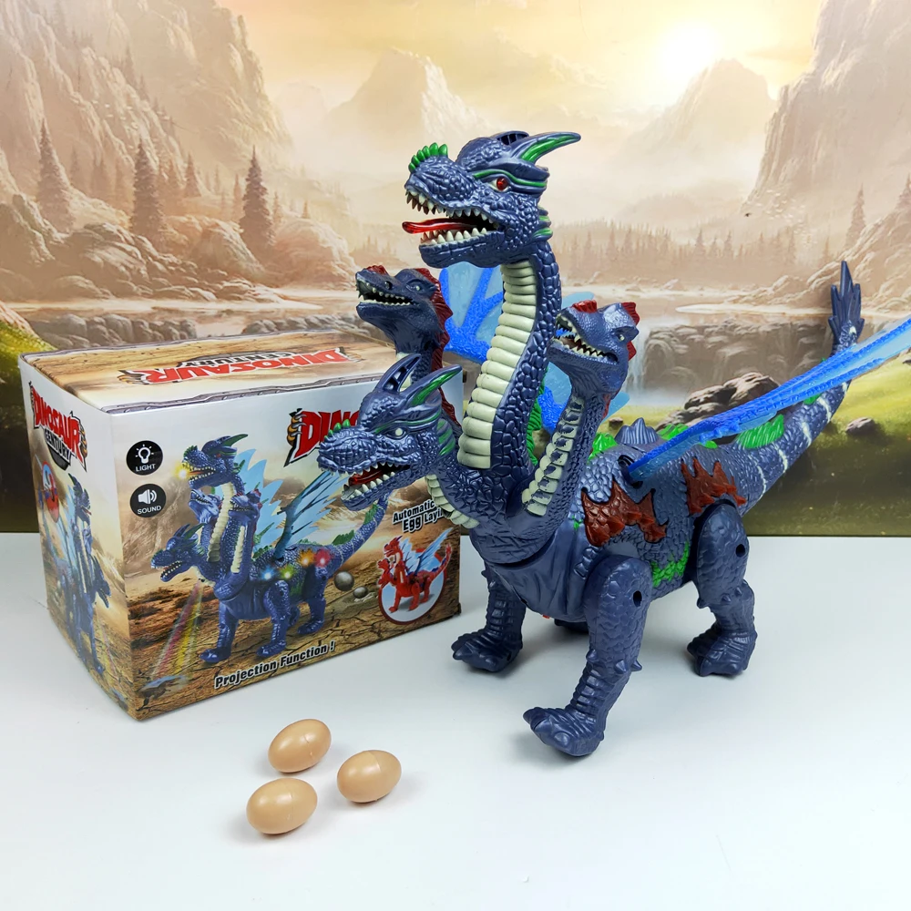 Dinosaurs Toys in Large Size Light Projection Up Luminous Dinosaur Electronic Walking Robot Dinosaur Model Kids Toy Gift 2