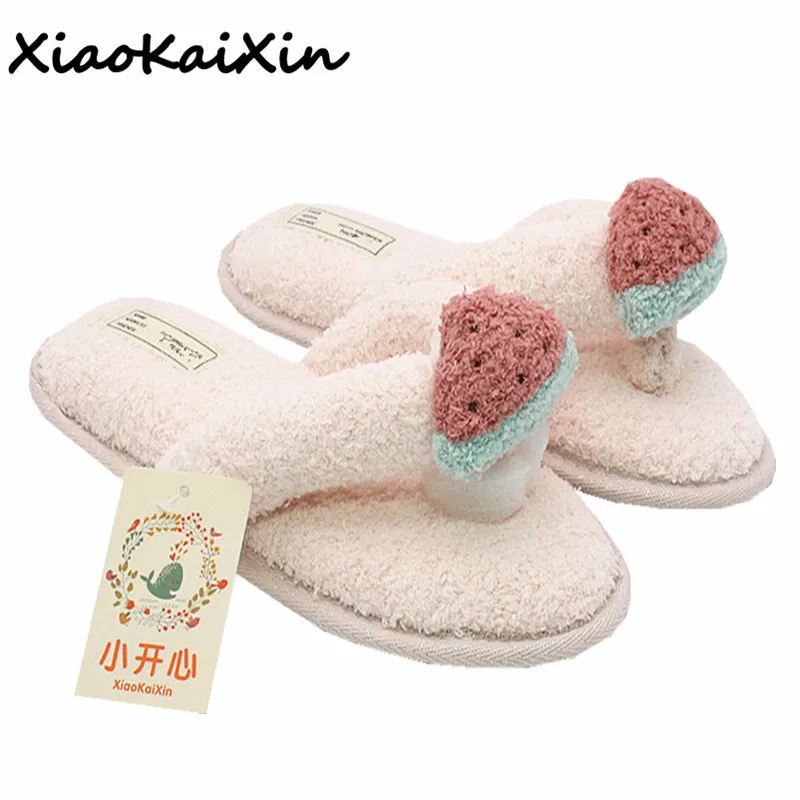 

schoenen vrouw Woman Shoes 2018 Spring Summer Cartoon Fruit Style Indoor Home&House Slippers Women Rubber Non-slip Flip Flops