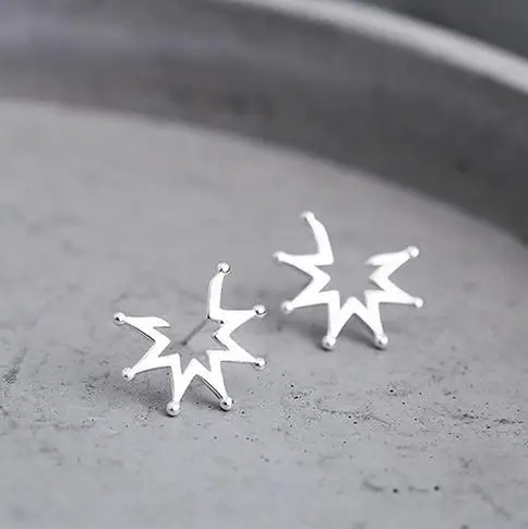 

Real pure 925 sterling silver star earrings for women hot fashion sterling-silver-jewelry brincos pendientes