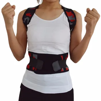 

AOFEITE 2018 New Men Women Adjustable Magnetic Posture Corrector Belt Braces Support Corrector Shoulder Plus Size B002