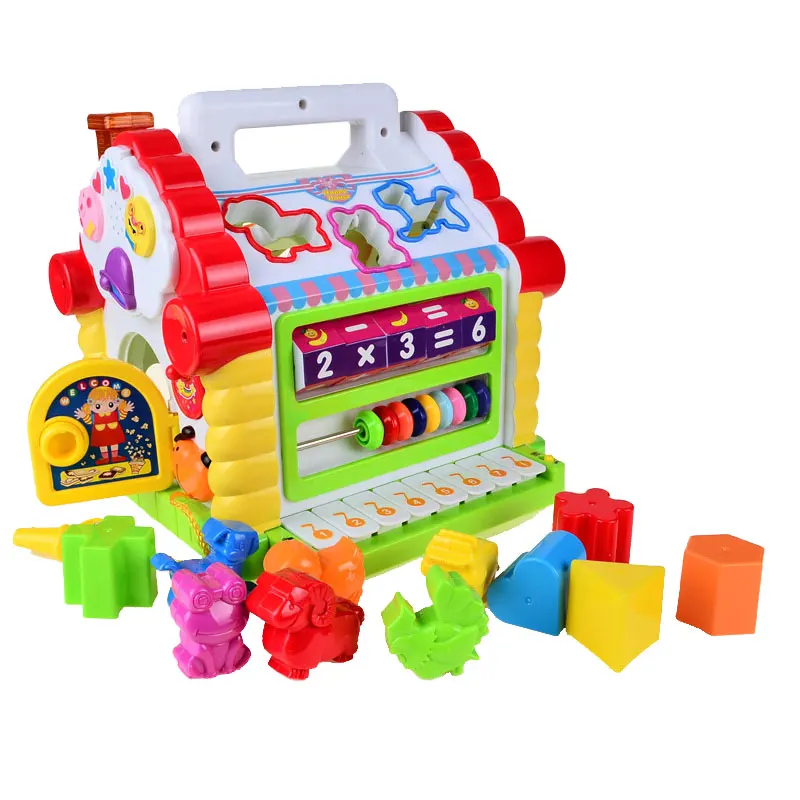 

BOHS Multipurpose Fun House- Electronic and Musical - Geometric Shape Sorting & Math Learning - Toddler Educational Toys
