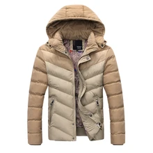 Jacket Men Winter Design 2016 Fit Thick Warm Solid Hooded Windproof Coat Business Overcoats Clothing Parka