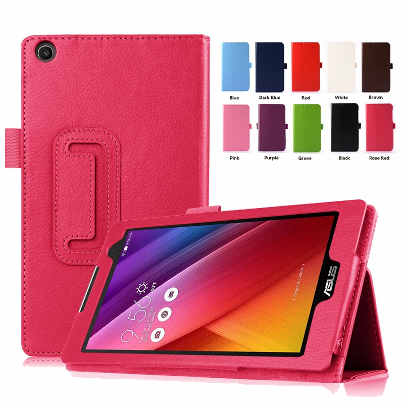 

KiKiss PU Leather Protective Case For ASUS ZenPad Zen Pad C 7.0 Z170CG 7 Inch Litchi Pattern High Quality Fold Tablet Shell