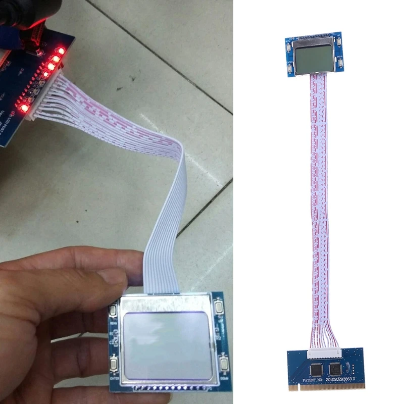 

PCI Motherboard Diagnostic Tester Analyzer LCD Post Test Card For Desktop Laptop