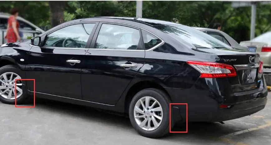 Новинка для Nissan Sylphy Pulsar B17 Sedan Sentra 2012-2014 пластиковые Брызговики брызговики 4