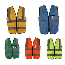 Открытый Бег высокий светоотражающий жилет Открытый Велоспорт Спортивная одежда безопасности на рабочем месте дорожная Рабочая одежда