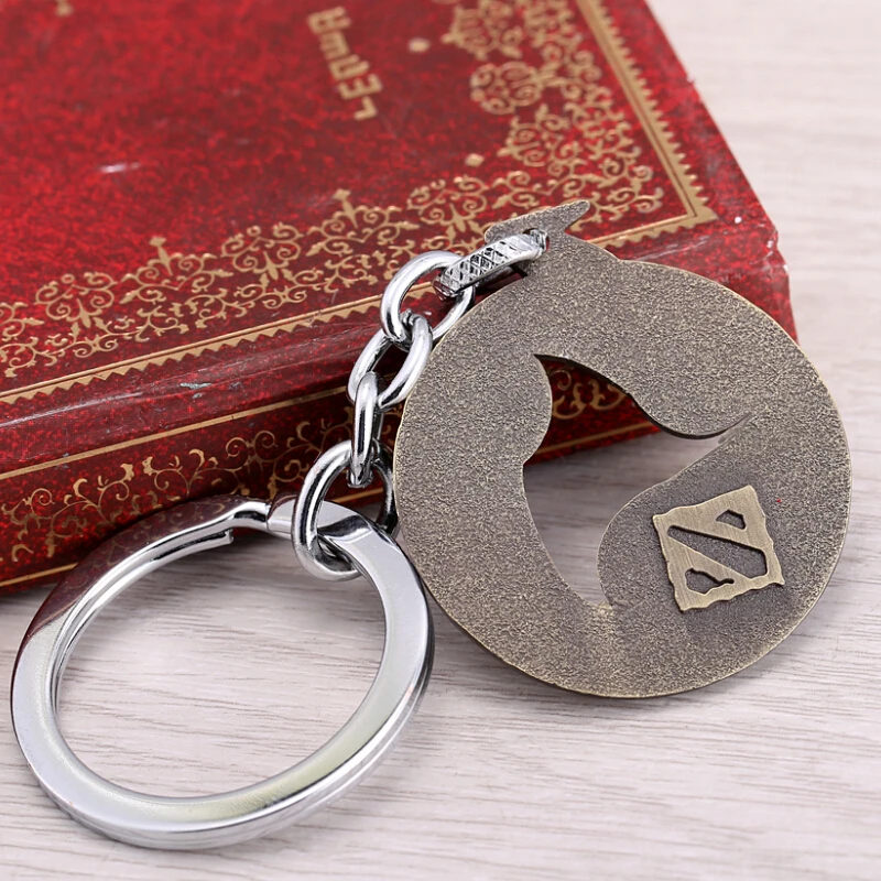 Брелок Dota 2 Talisman of Evasion с логотипом мужской брелок из металлического сплава для