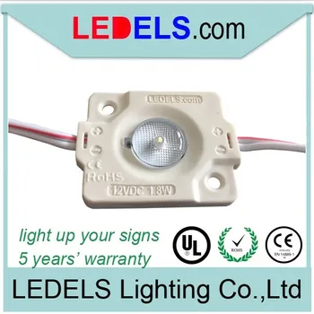 

2000pcs/lot LED light CE&RoHS&UL certified 12v 1.8w 182~205 lm with lens 175 degrees IP65 LED lights for show case