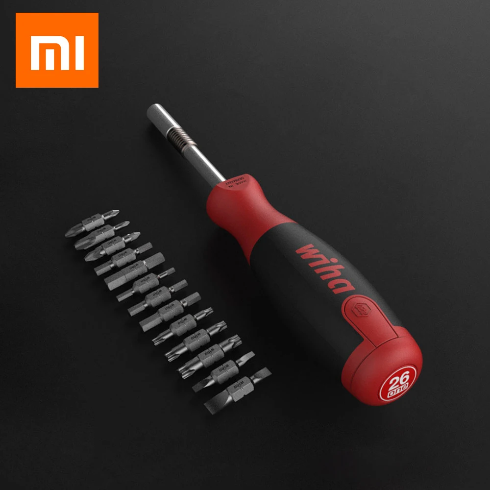 Xiaomi Mijia Wiha Screw driver Kit 26 in 1 Precision Daily Use Magnetic Bits with Hidden Magazine Magic Kits Box for Smart Home