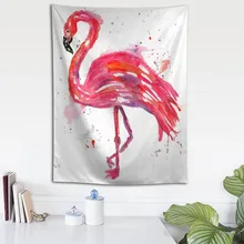 Пользовательские Фламинго настенный гобелен свадебный подарок, постельное покрывало, пляжное полотенце Йога-Пикник коврик 140X200 см