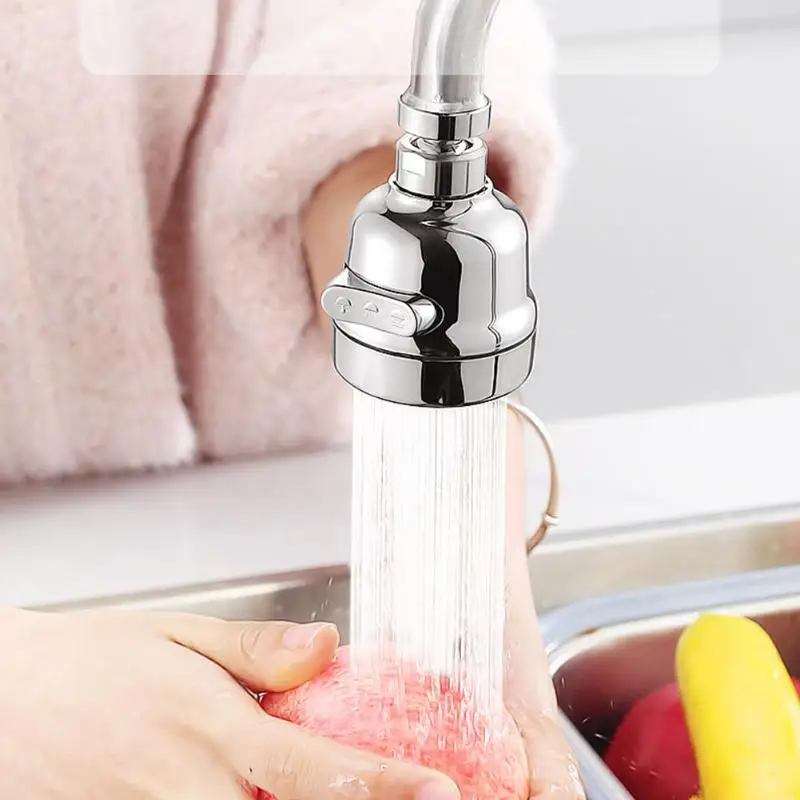 Anti-splash Flexible Operation Rotatable Tap Aerator Kitchen Sink Shower Bubbler Sprayer Faucet Connector High Quality Stainless