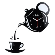 Kitchen Wall Decoration Coffee Cup Wall Clock