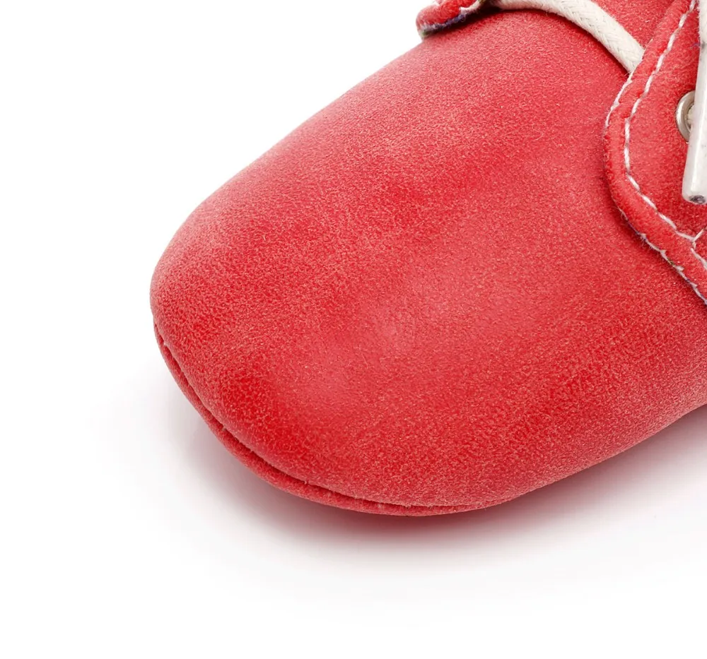 Босоножки Твердые Искусственная кожа детские мокасины Оксфорд ботиночки для новорожденных и малышей анти-обувь без застежки первые