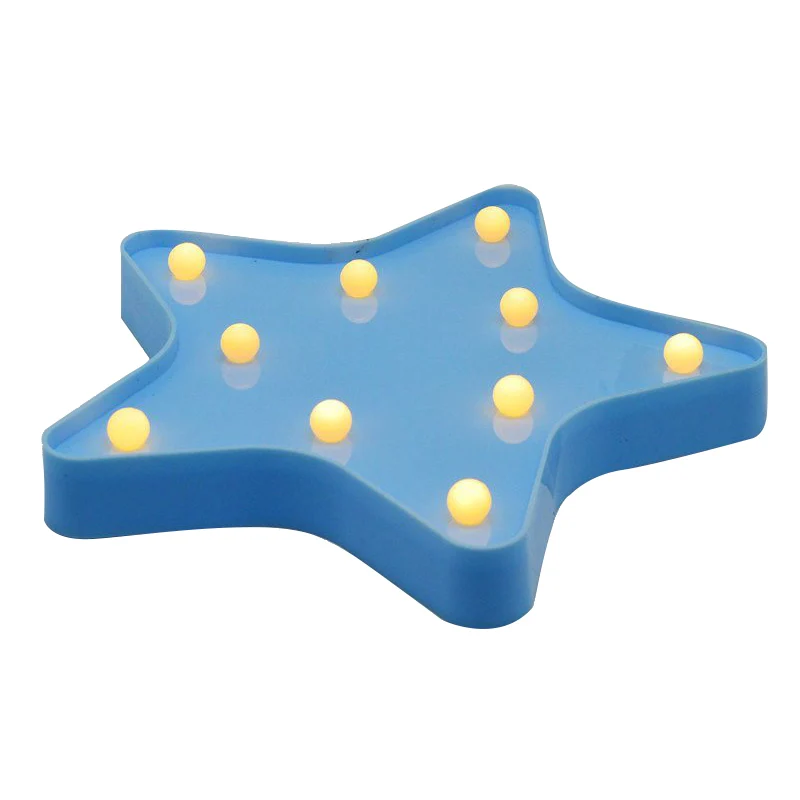 Romantic Star 10 leds Table Night Light 2AA Battery Operated Wedding