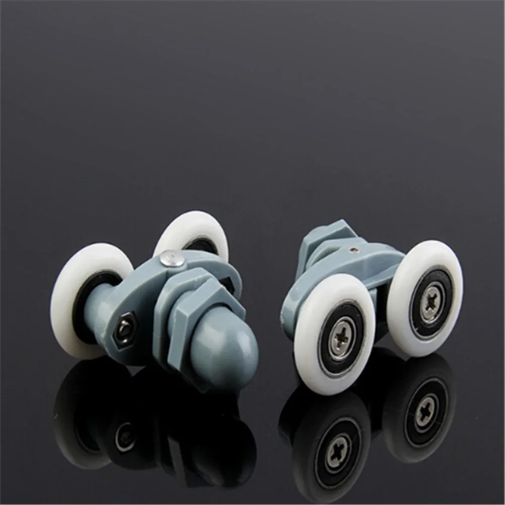 1PCs Twin Wheel Shower Door Rollers Shower Room Pulley Bathroom Roller