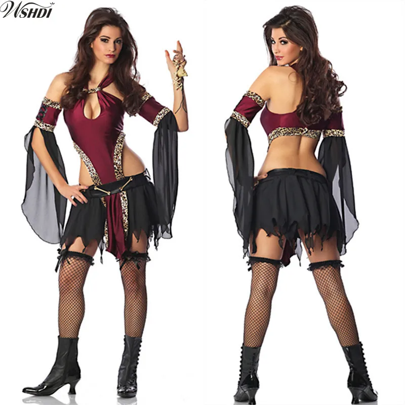 

Pirate Costume Women Adult Halloween Carnival Costumes Fantasia Fancy Dress Caribbean Pirates Costume